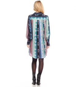 Blouson Sleeve Shirtdress