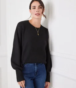 Blouson Sleeve Sweater