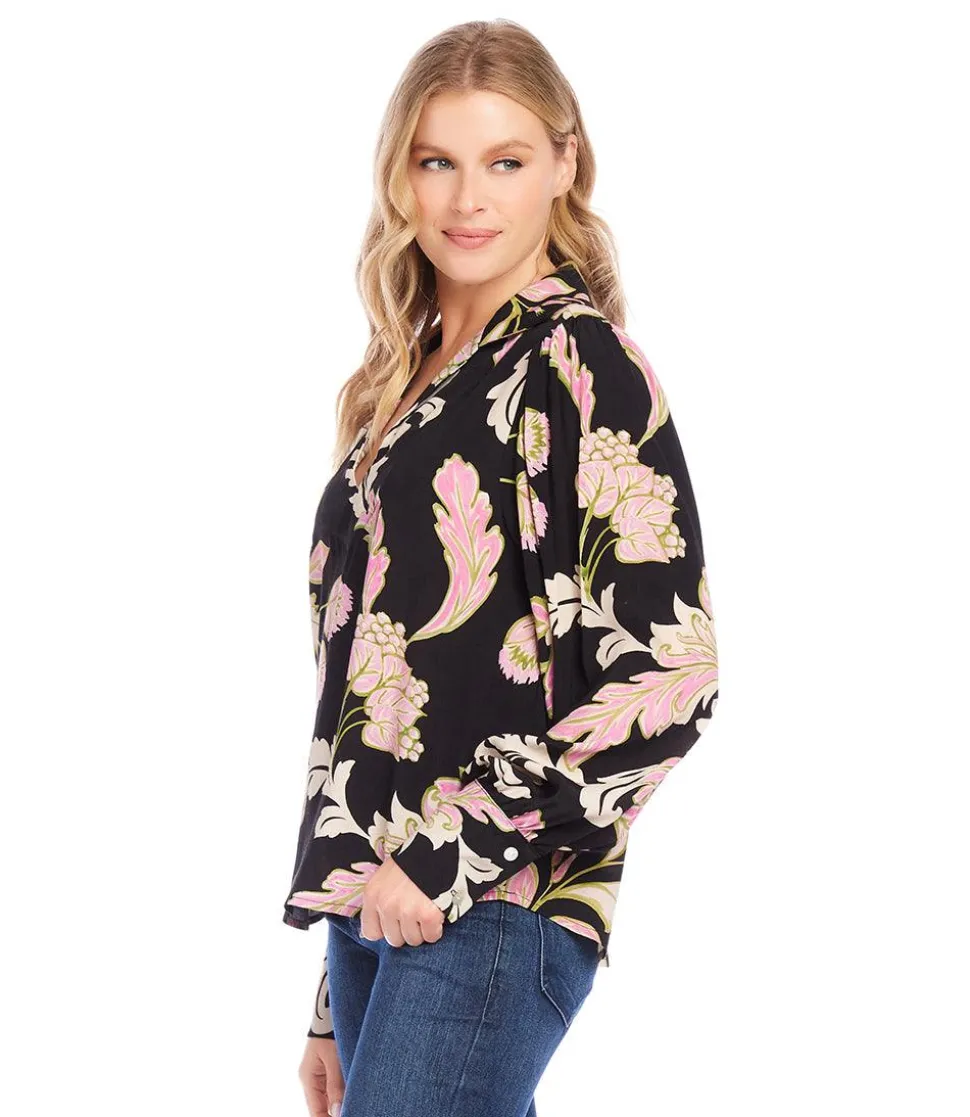 Blouson V-Neck Top