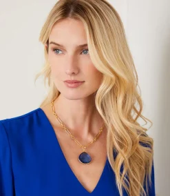 Blue Tanzanite Pendant Necklace