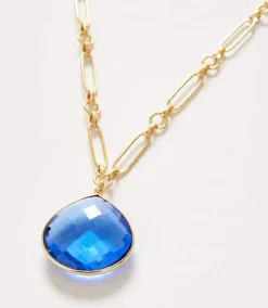 Blue Tanzanite Pendant Necklace