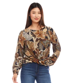 Boatneck Drape Top
