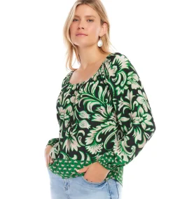 Border Print Top