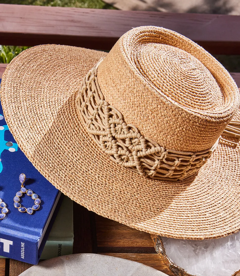Braided Band Boater Hat