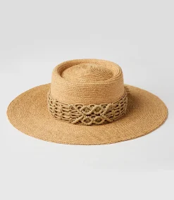 Braided Band Boater Hat