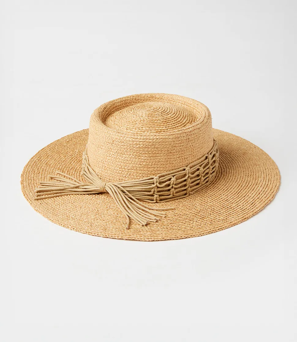 Braided Band Boater Hat
