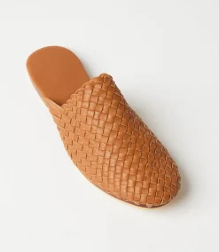 Braided Leather Mules