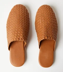 Braided Leather Mules
