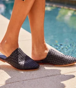 Braided Leather Mules