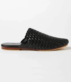 Braided Leather Mules