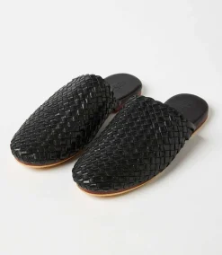 Braided Leather Mules