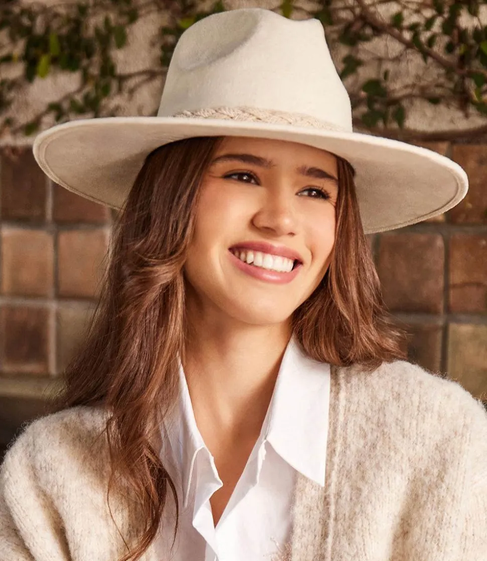 Braided Trim Fedora Hat