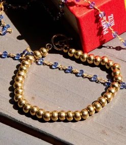 Brass Beaded Bracelet