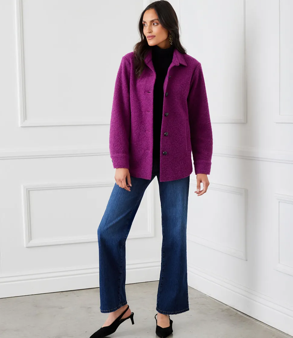Brushed Shirt Jacket