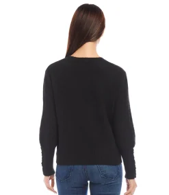 Button Sleeve Sweater