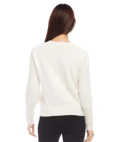 Button Sleeve Sweater