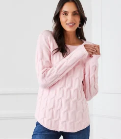 Cable Shirttail Sweater