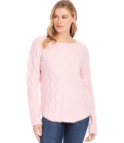 Cable Shirttail Sweater