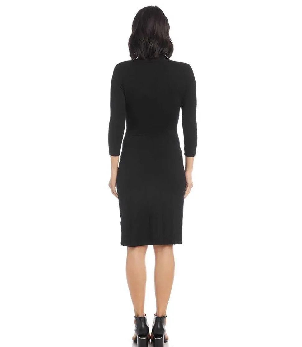 Cascade Wrap Dress