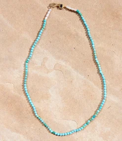 Chan Luu Beaded Turquoise Stone Necklace