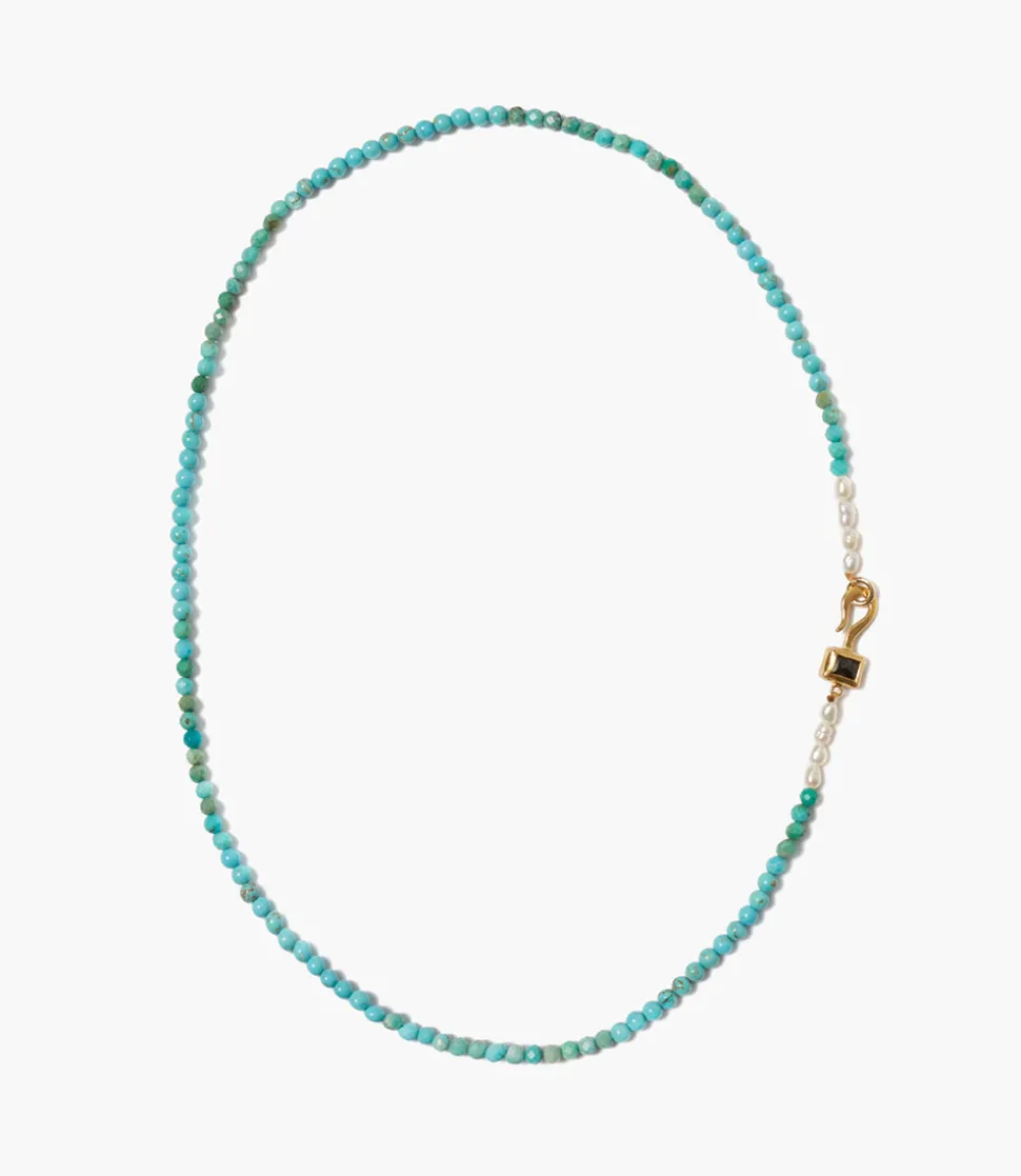 Chan Luu Beaded Turquoise Stone Necklace