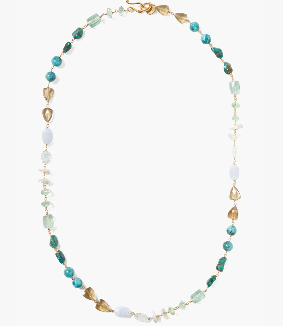 Chan Luu Gemstone And Pearl Necklace