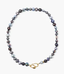 Chan Luu Peacock Pearl Beaded Necklace