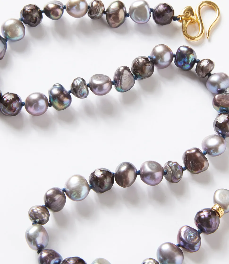 Chan Luu Peacock Pearl Beaded Necklace