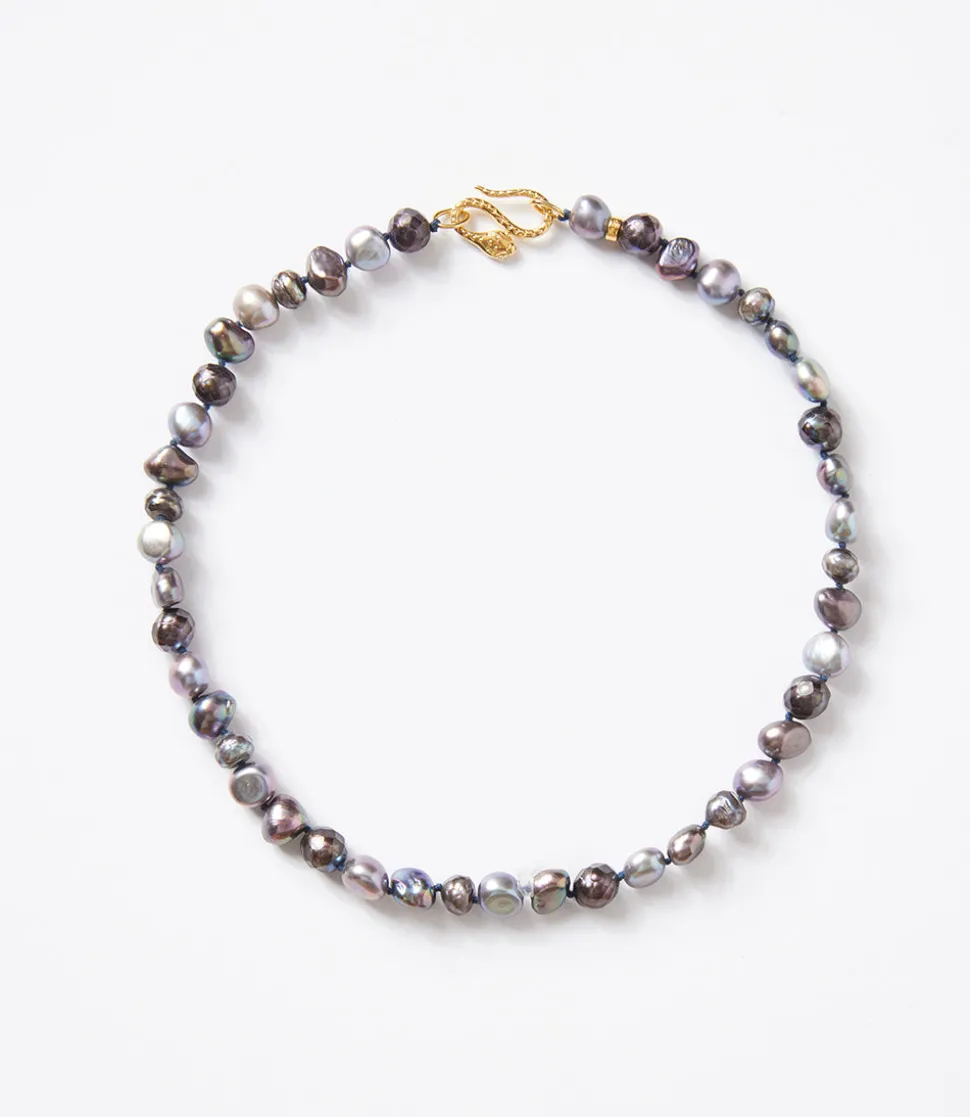 Chan Luu Peacock Pearl Beaded Necklace
