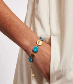 Chan Luu Turquoise Disc Station Bracelet