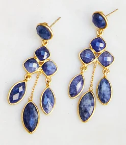 Chandelier Gemstone Earrings
