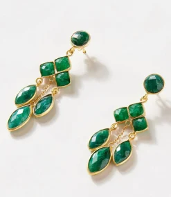 Chandelier Gemstone Earrings