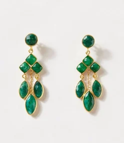 Chandelier Gemstone Earrings
