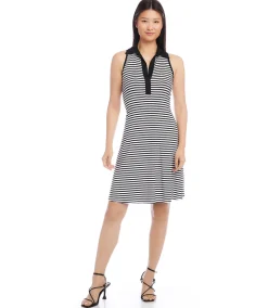 Contrast Collar Dress