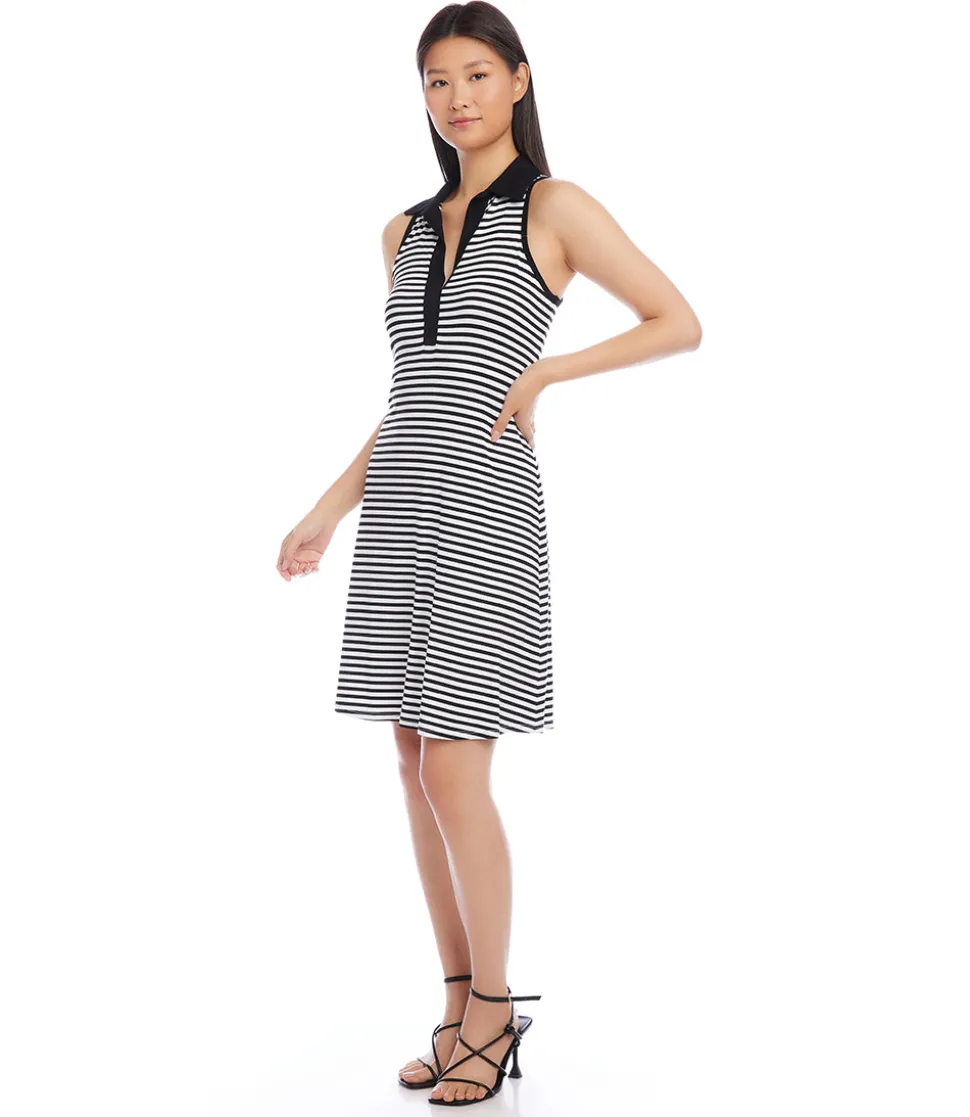 Contrast Collar Dress