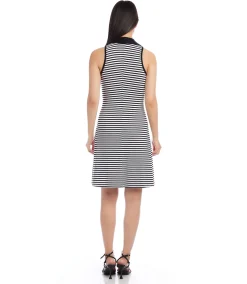 Contrast Collar Dress