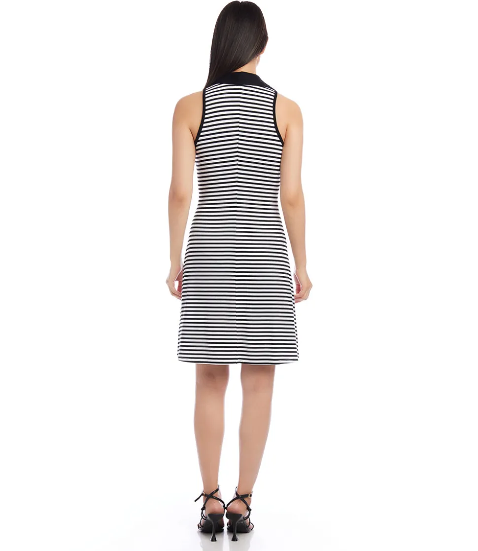 Contrast Collar Dress