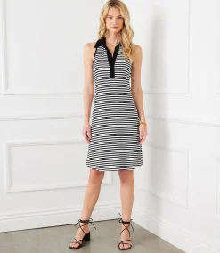 Contrast Collar Dress