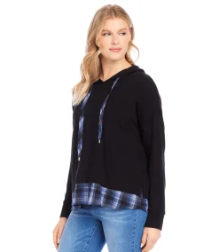 Contrast Hem Hoodie