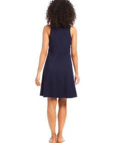 Contrast Placket Dress