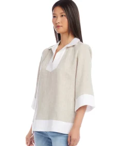 Contrast Tunic Top