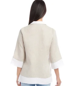 Contrast Tunic Top