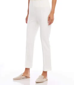 Cropped Pintuck Pants