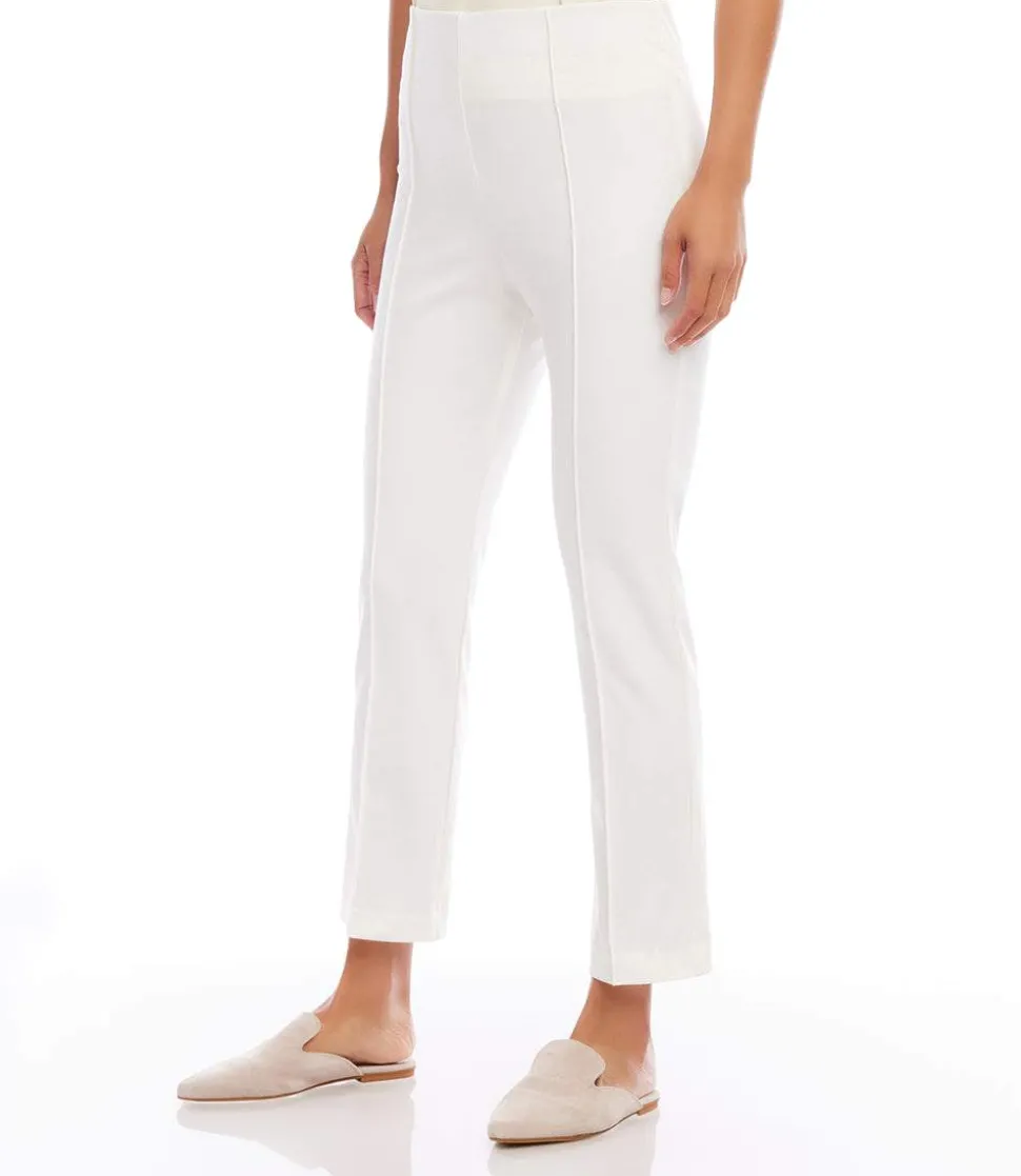 Cropped Pintuck Pants