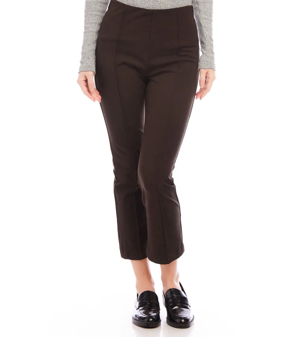 Cropped Pintuck Pants