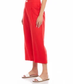 Cropped Pleated Pants