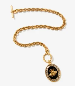 Crystal Bee Charm Bracelet