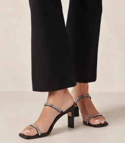 Crystal Leather Sandals