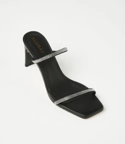 Crystal Leather Sandals