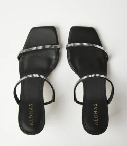 Crystal Leather Sandals